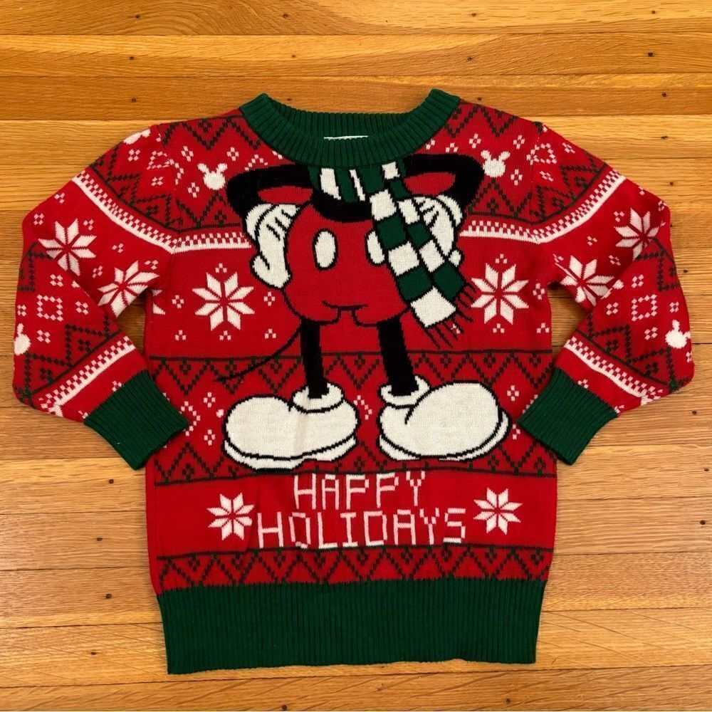 Disney Mickey Mouse Happy Holidays Sweater